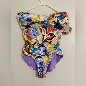 NWT Anne Cole Multicolor Floral Swimwear size 12